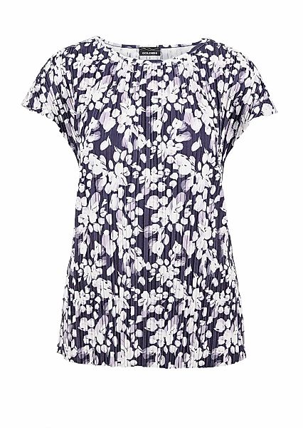 GOLDNER Kurzarmshirt "Kurzgröße Blaues Shirt ohne Arm aus Slinky" günstig online kaufen