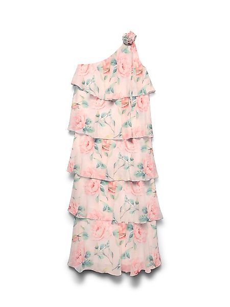 Vero Moda Maxikleid "VMFELICIA OS RUFFLE ANKLE DRESS EXP" Kunstfaser, one s günstig online kaufen