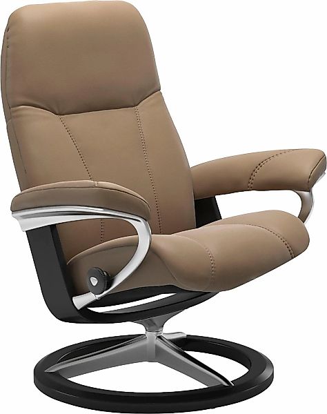 Stressless "Consul" mit Signature Base, Größe M, Gestell Schwarz günstig online kaufen