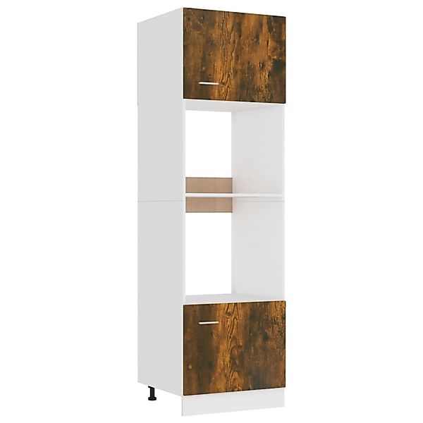 vidaXL Mikrowellenumbauschrank Räuchereiche 60x57x207 cm Holzwerkstoff günstig online kaufen