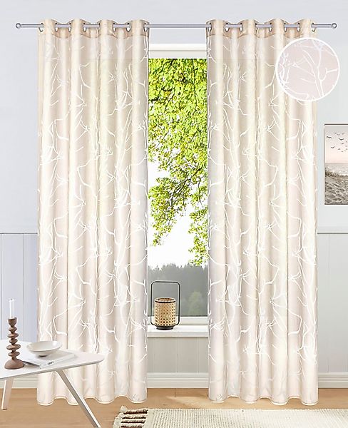 my home Gardine Anna, Ösen (1 günstig online kaufen