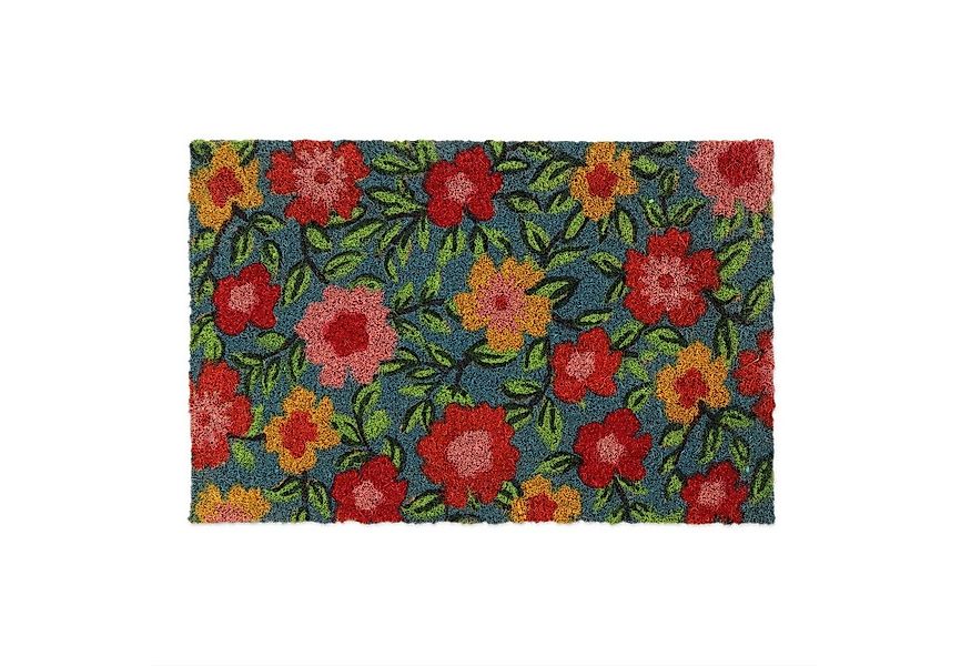 relaxdays Fußmatte Kokos Blüte, Höhe: 15 mm günstig online kaufen