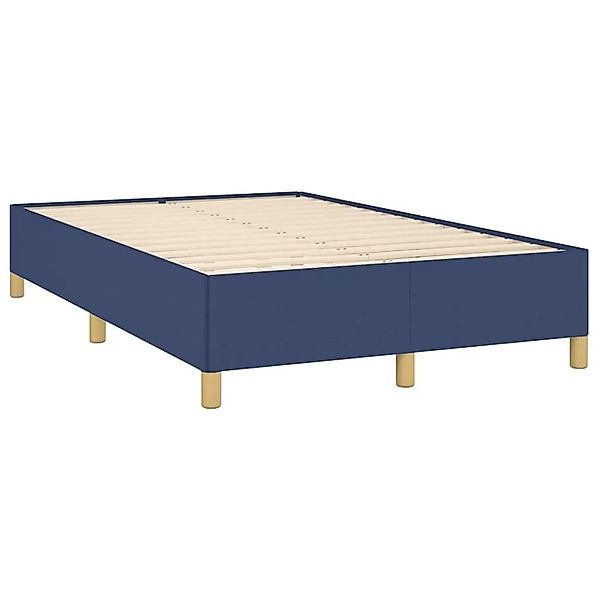 vidaXL Bettgestell ohne Matratze Blau 120x190 cm Stoff 379521 günstig online kaufen