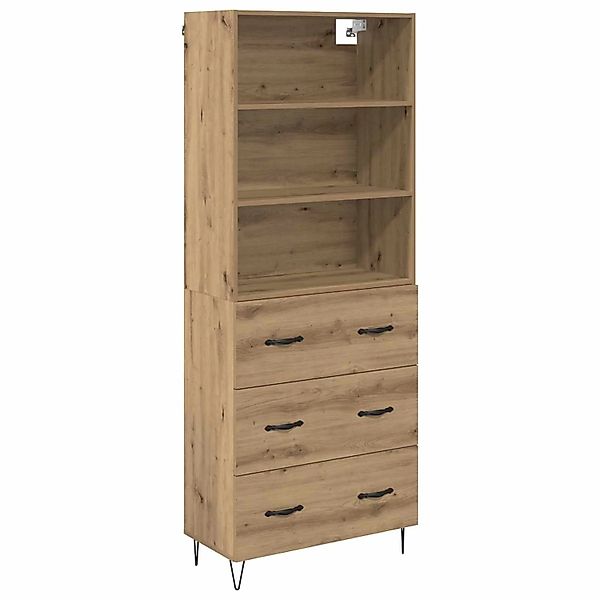vidaXL Highboard mit Schubladen 2-Tlg Artisan-Eiche Holzwerkstoff 3415929 günstig online kaufen