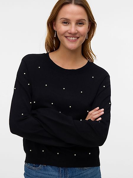 Vero Moda Rundhalspullover VMGLORY PEARL LS günstig online kaufen