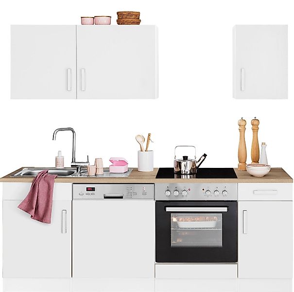 KOCHSTATION Küchenzeile KS-Gera, Breite 210 cm, wahlweise mit E-Geräten, mi günstig online kaufen