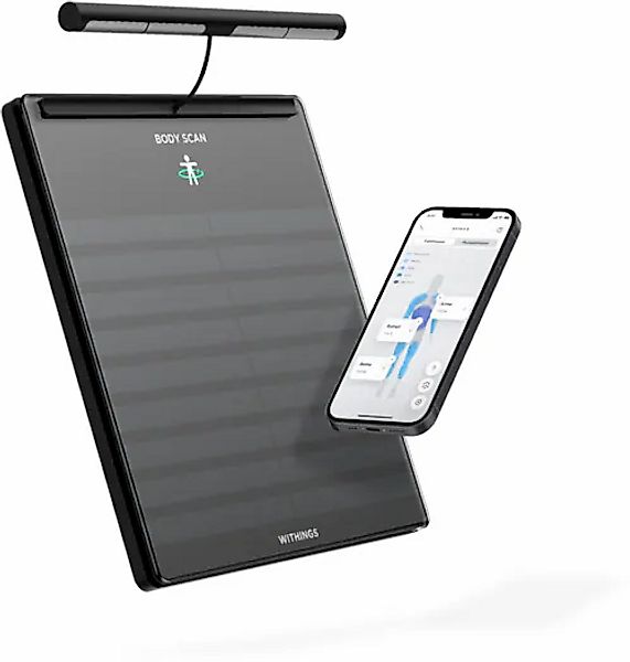 Withings Personenwaage »Body Scan«, mit integriertem 6-Kanal-Elektrokardiog günstig online kaufen
