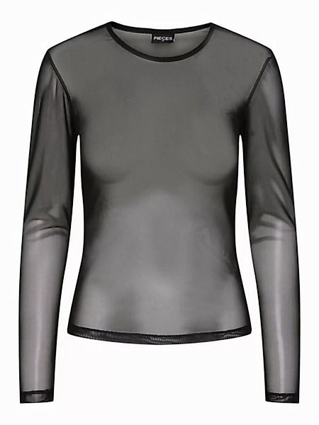 pieces Langarmshirt "PCNINNI LS MESH TOP NOOS BC" günstig online kaufen