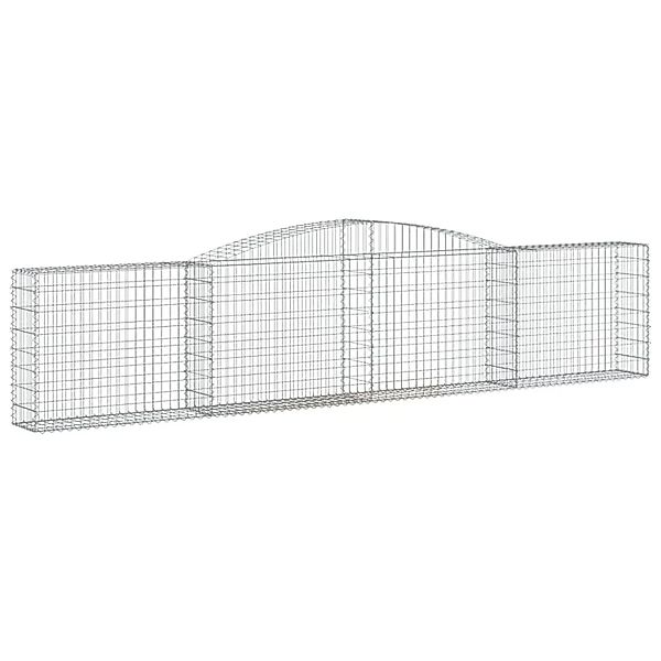 vidaXL Gabionen mit Hochbogen 20 Stk 400x30x80/100cm Eisen 1635444 günstig online kaufen