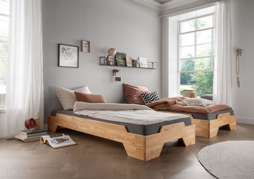 Wohnglücklich Bett Denver, Stapelbar günstig online kaufen