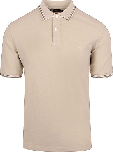 Marc O'Polo Poloshirt Solid Overdye Ecru - Größe M günstig online kaufen