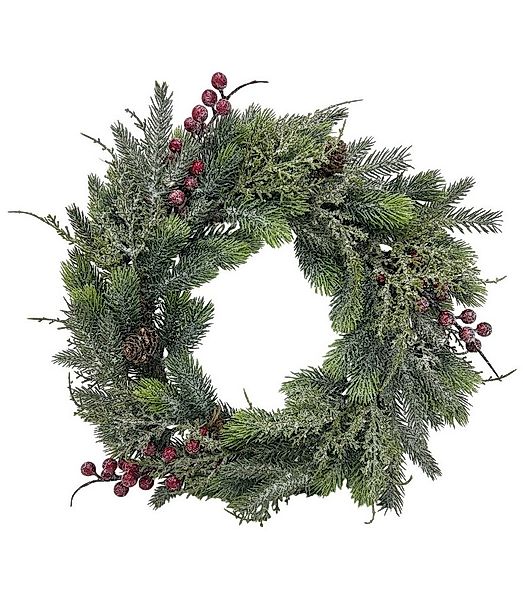 Small-Preis Dekokranz Türkranz Tischkranz rund Pinie Ice ø 40 cm - Willkomm günstig online kaufen