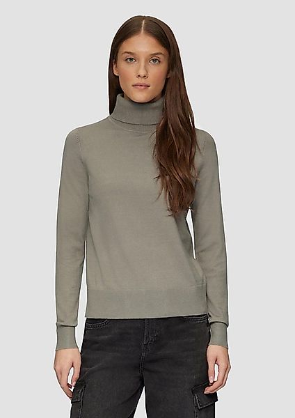 s.Oliver Longpullover Strickpullover Feinstrickpullover mit Rollkragen günstig online kaufen