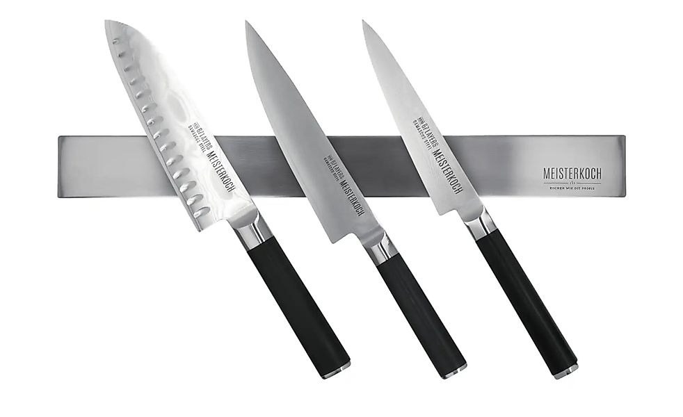 Meisterkoch Magnetleiste  OPTIMUS ¦ silber ¦ Edelstahl ¦ Maße (cm): B: 4 H: günstig online kaufen