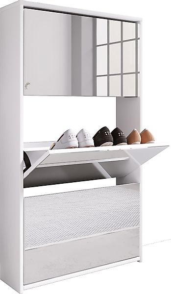 VCM Schuhschrank Holz Schuhschrank Schuhkipper Spiegel günstig online kaufen