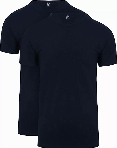 Alan Red Ottawa U-Ausschnitt Stretch Dunkelblau (2er-Pack) - Größe S günstig online kaufen