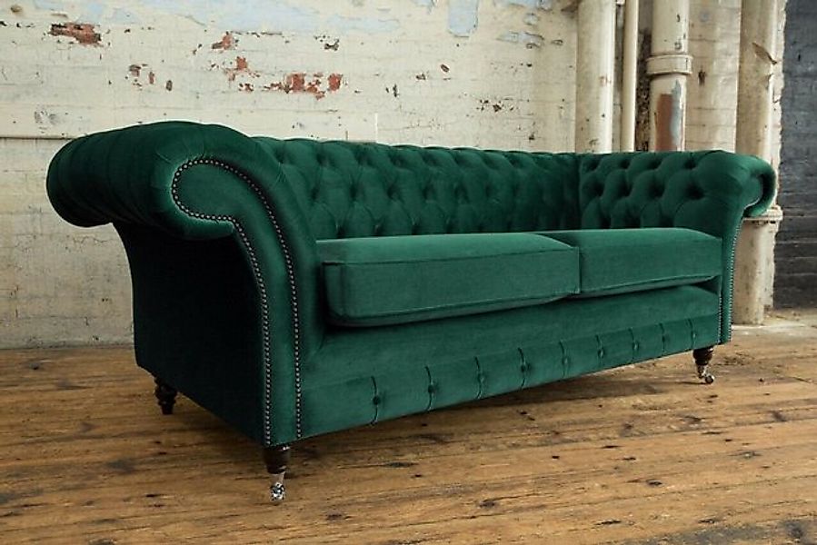 JVmoebel Chesterfield-Sofa Sofa 3 Sitzer Couch Chesterfield Polster Sitz Te günstig online kaufen