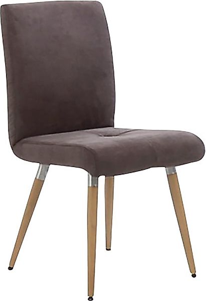 K+W Komfort & Wohnen 4-Fußstuhl »6411«, Microfaser 520, mit Sitzsteppung, E günstig online kaufen