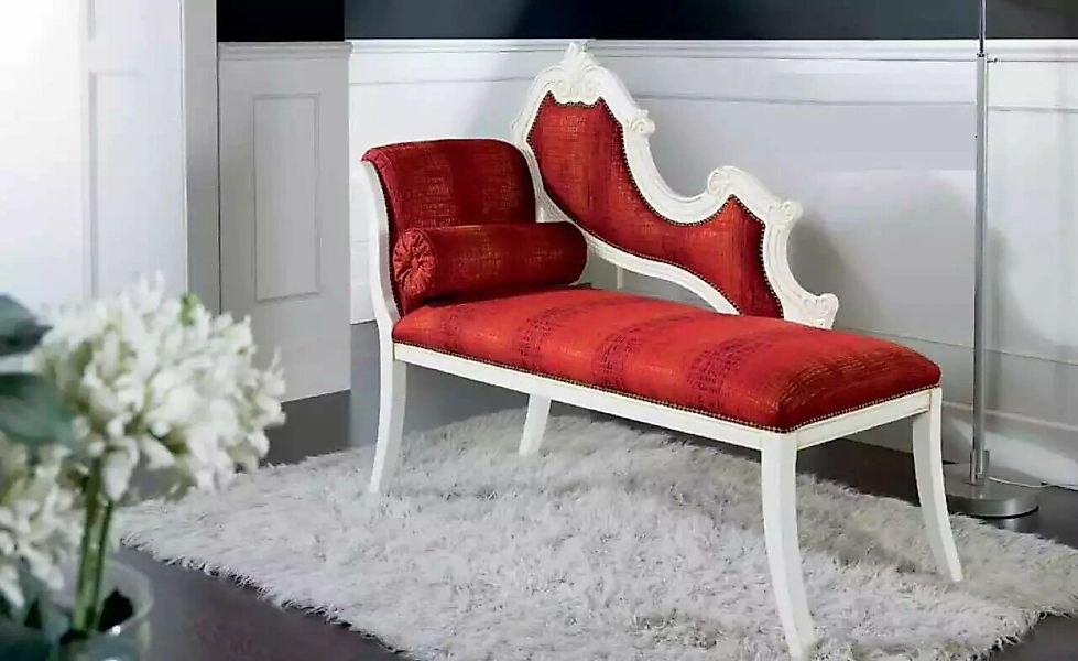 JVmoebel Chaiselongue Roter Chaiselongue Klassische Möbel Wohnzimmermöbel D günstig online kaufen