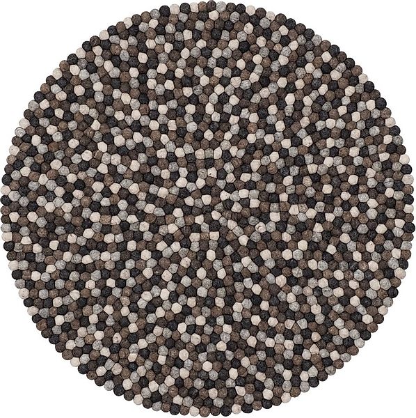 myfelt Wollteppich Néla Filzkugelteppich, 100% reine Schurwolle günstig online kaufen