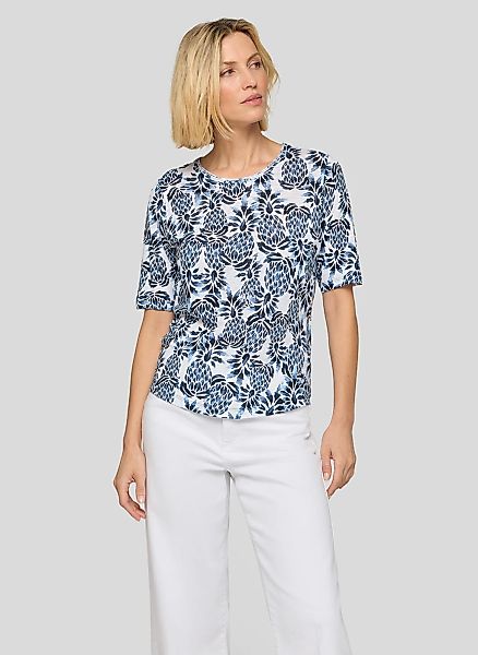 Rabe Kurzarmshirt mit Allover-Print günstig online kaufen