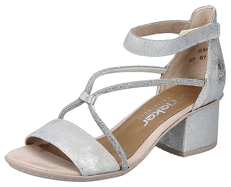 Rieker Sandalette Sommerschuh, Sandale, Blockabsatz, mit praktischem Klettv günstig online kaufen