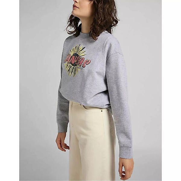 Lee Cut&sew Raglan Sweatshirt L Grey Mele günstig online kaufen