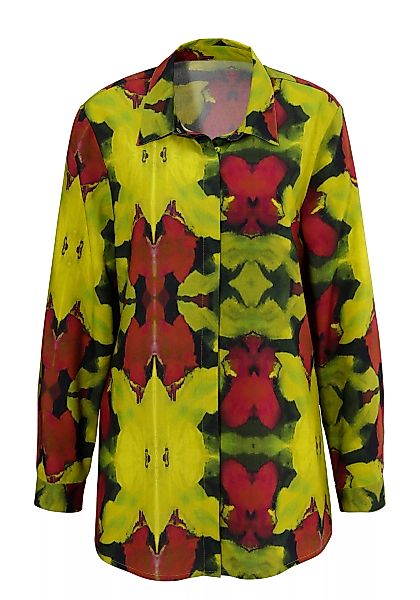 Aniston CASUAL Hemdbluse, mit floralem Batik-Druck - jedes Teil ein Unikat günstig online kaufen