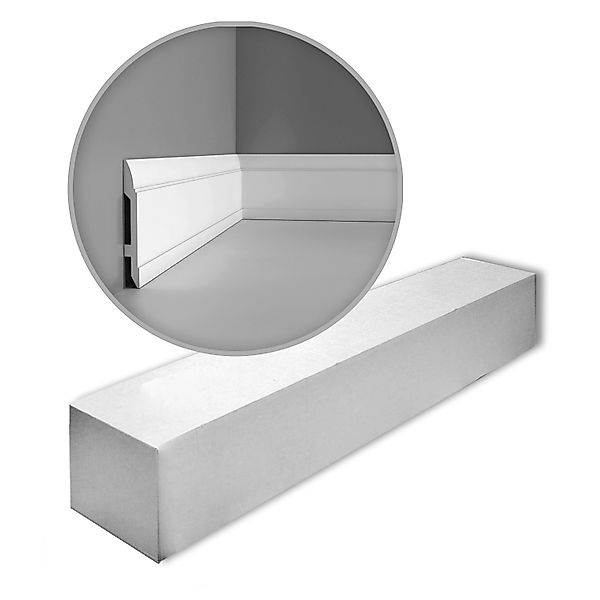 ORAC DECOR SX104 LUXXUS Zierleisten 1 Karton Set 17 Sockelleiste 34 m Weiß günstig online kaufen