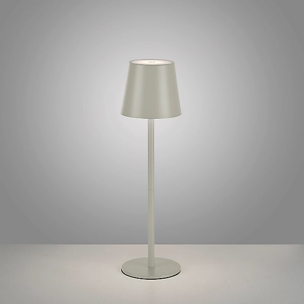 Just Light. LED-Akku-Tischleuchte Euria Greige 37 cm x Ø 110 günstig online kaufen