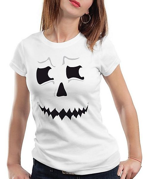 style3 T-Shirt Grusel Geist Halloween Fasching Kostüm Kürbis-Kopf Party Fun günstig online kaufen