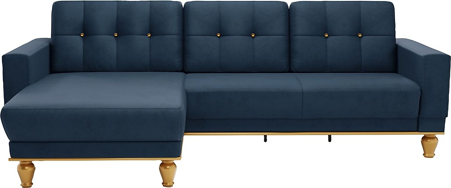 sit&more Ecksofa »Orient 5 L-Form« mit Strass-Stein, wahlweise mit Bettfunk günstig online kaufen