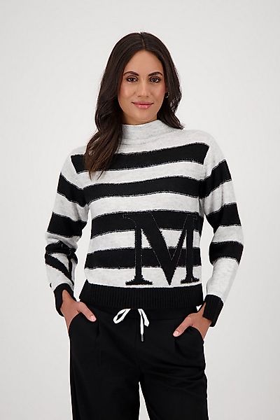 Monari Strickpullover Pullover Ringel Regular fit mit Rundhalsausschnitt günstig online kaufen