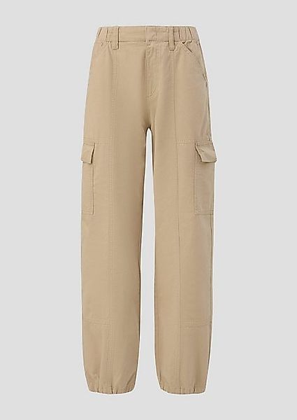 QS Stoffhose Regular: Cargohose aus Twill günstig online kaufen