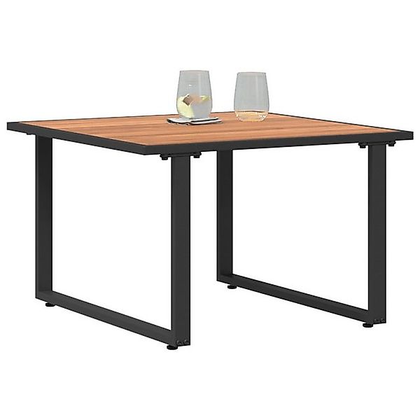 vidaXL Sofaelement Stylischer quadratischer Tisch Braun und Schwarz Holz un günstig online kaufen