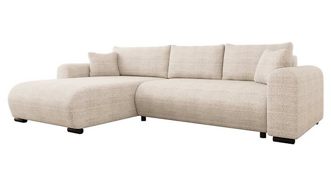 MIRJAN24 Ecksofa Merkos, mit Schlaffunktion und Bettkasten, Metallfüße, Hol günstig online kaufen