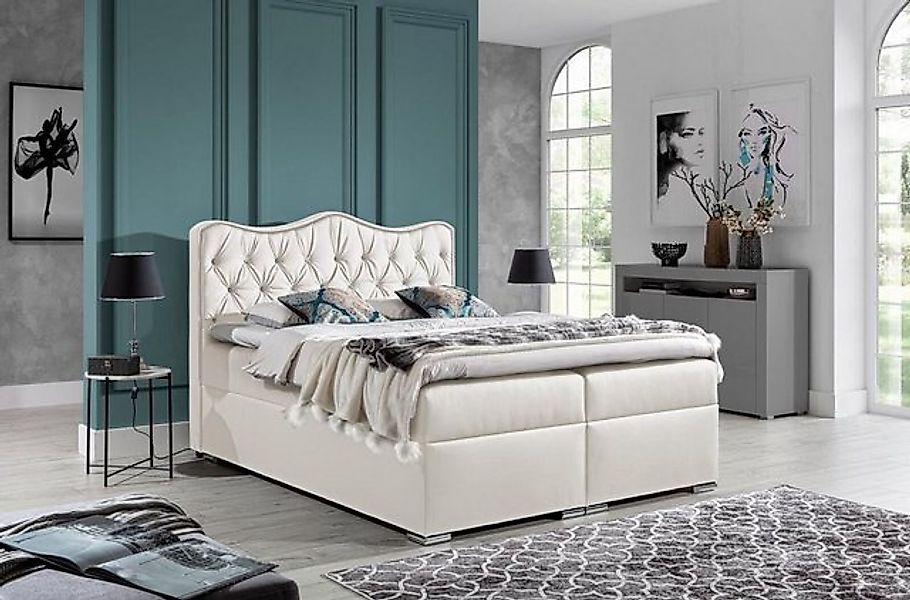 JVmoebel Bett Doppelbett Boxspringbett mit Bettkasten Ehebett Betten Polste günstig online kaufen