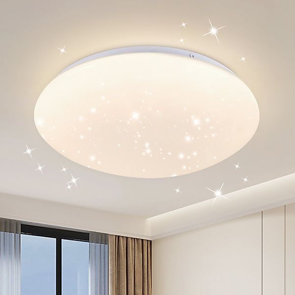ZMH LED Deckenleuchte Ø25cm Schlafzimmerlampe Sternenhimmel günstig online kaufen