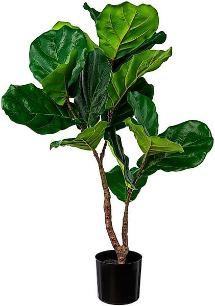 Kunstbaum Ficus Lyrata Grünpflanze, Creativ green, Höhe 80 cm günstig online kaufen