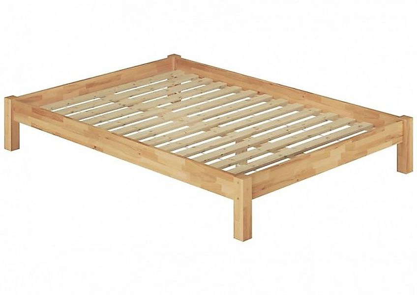 ERST-HOLZ Bett Französisches Bett 140 x 200 Buche Natur mit Rollrost, Buche günstig online kaufen