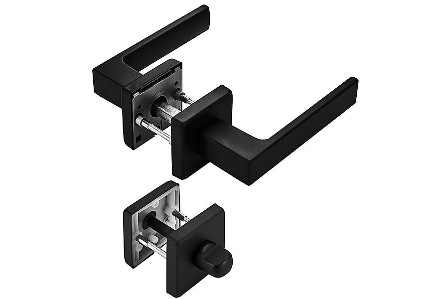 SO-TECH® Drückergarnitur Türdrücker CUBE schwarz 120 x 22 mm Vierkant 8 x 8 günstig online kaufen