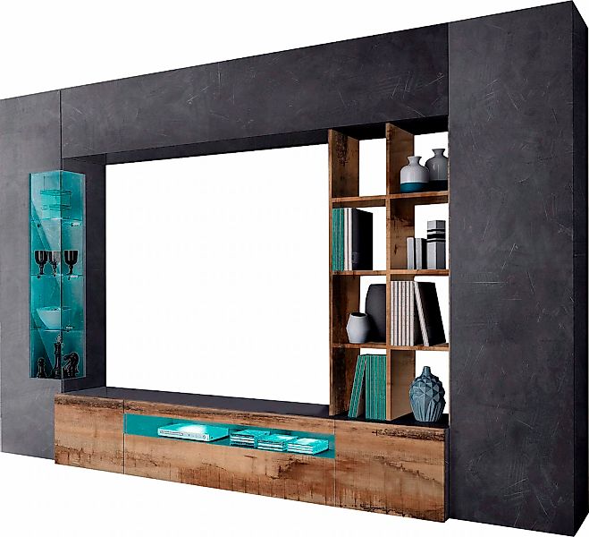 INOSIGN Wohnwand "New Egypt, Anbauwand, Medienwand, Wohnzimmerwand" Set, 2 günstig online kaufen