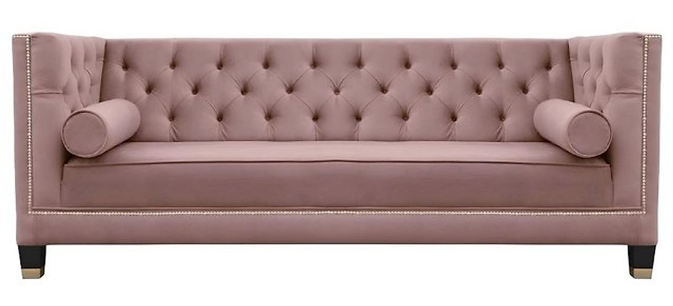 Xlmoebel 3-Sitzer Großes rosa Design-Sofa für das Wohnzimmer mit drei Sitzp günstig online kaufen