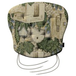 Stuhlkissen Peter mit Bindeschnur, beige-grün, 41x 38 x 3,5 cm, Intenso Pre günstig online kaufen