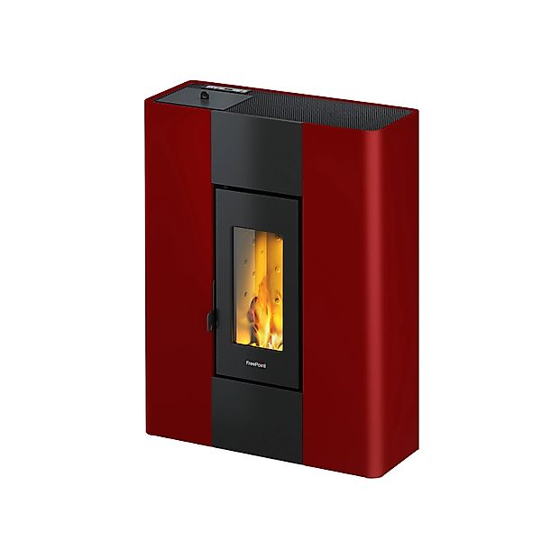 Freepoint Pelletofen Roxy FreePoint Pelletofen Roxy Stahl Bordeaux 7 kW günstig online kaufen