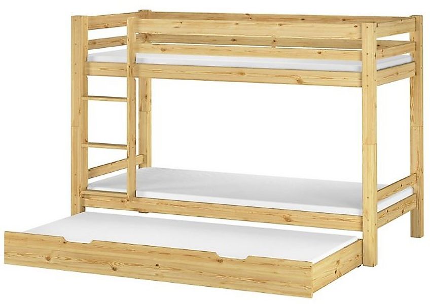ERST-HOLZ Etagenbett Etagenbett 90 x 200 Kiefer Rollrost Matratzen u. Gäste günstig online kaufen