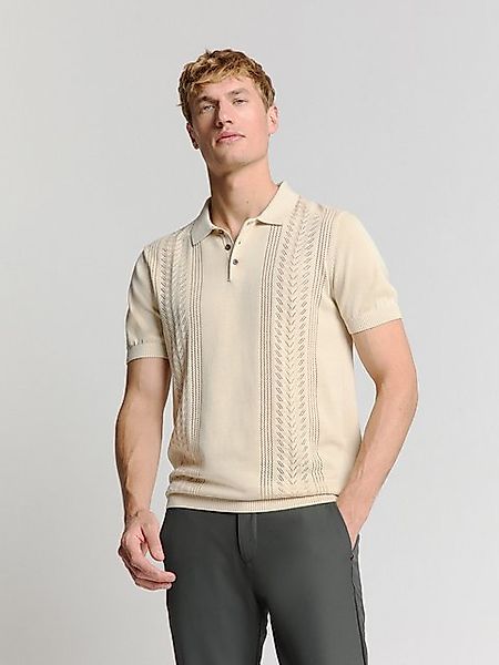NO EXCESS T-Shirt No Excess Jacquard Kurzarm Poloshirt günstig online kaufen