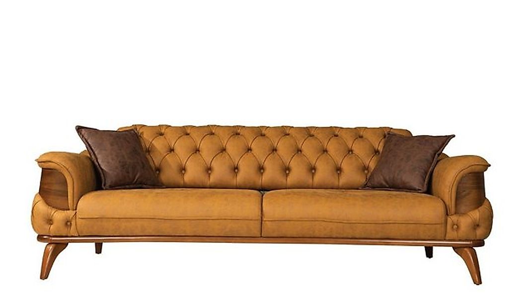 Xlmoebel Sofa Zeitgemäße Chesterfield-Sitzgruppe mit einem Dreisitzer-Sofa, günstig online kaufen