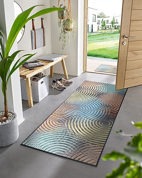 wash+dry by Kleen-Tex Teppich "Ondole" rechteckig 7 mm Höhe günstig online kaufen