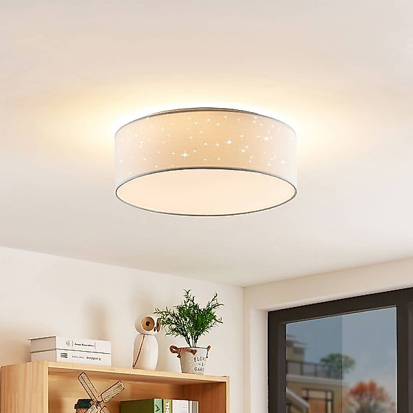 Lindby Ellamina LED-Deckenleuchte, 40 cm, weiß günstig online kaufen